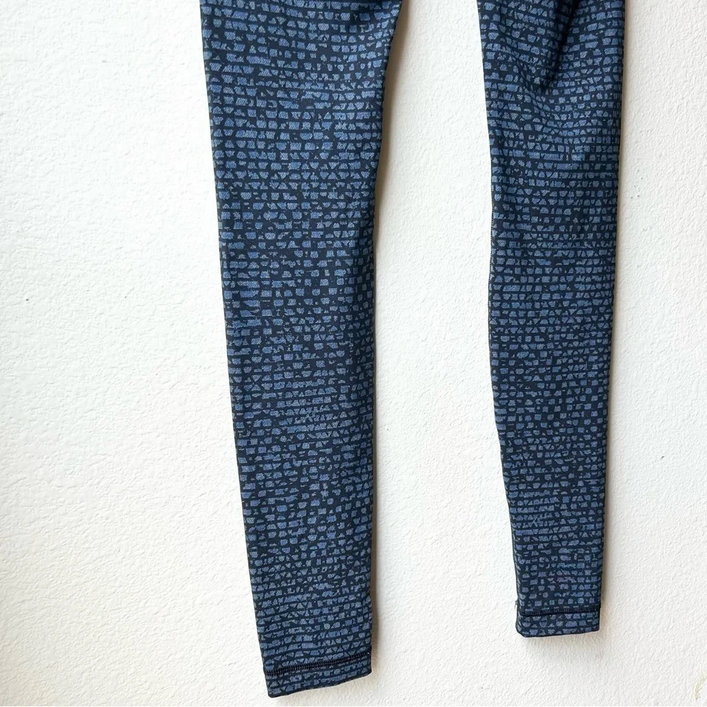 Lululemon Wunder Under Pant III Shatter Weave Desert Teal Alberta Lake Sz 4 - Picture 11 of 14